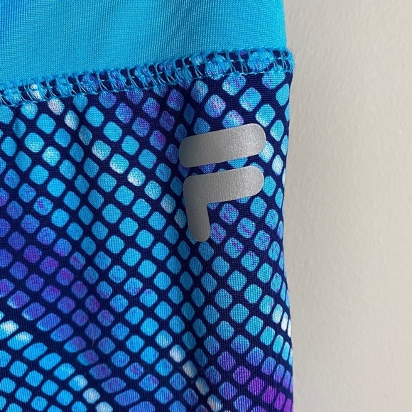 File Girl's Mermaid Athletic Yoga Leggings Size Large (10/12) - Picture 4 of 10